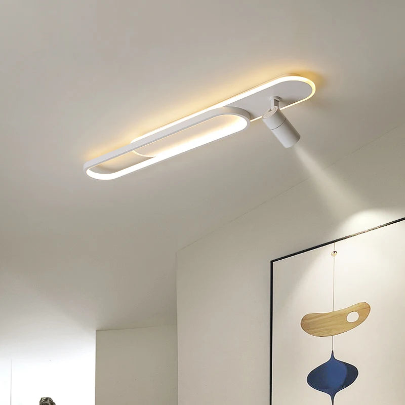 Plafonnier LED Moderne – Élégance Dorée avec Télécommande