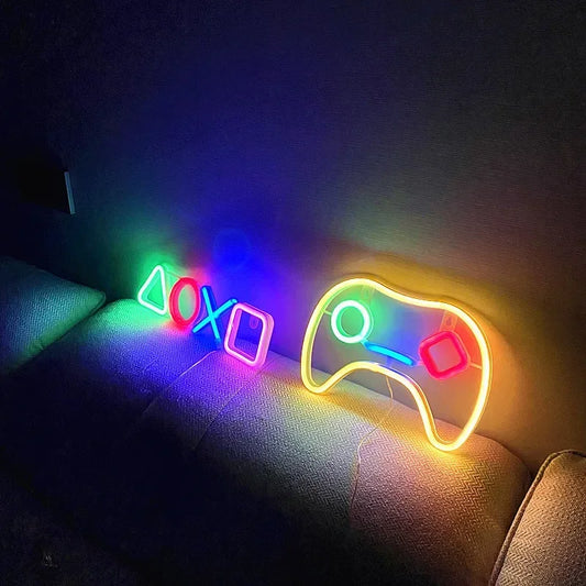 Néon murale de chambre Gaming