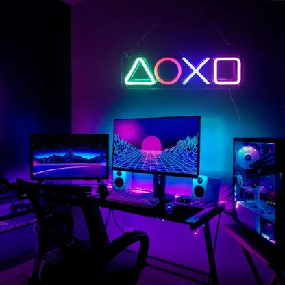 Néon murale de chambre Gaming