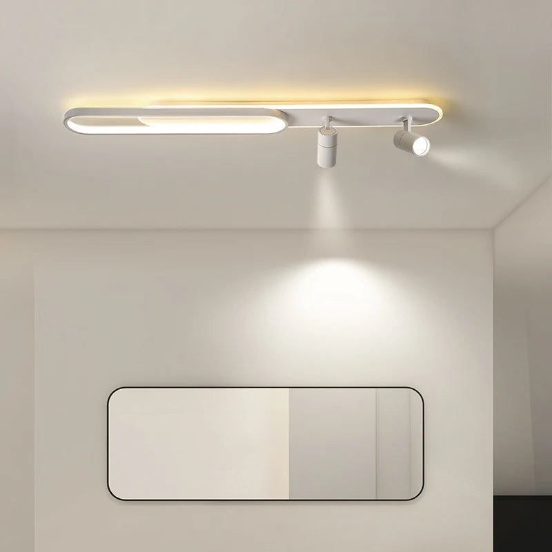 Plafonnier LED Moderne – Élégance Dorée avec Télécommande