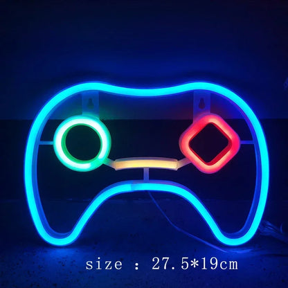 Néon murale de chambre Gaming