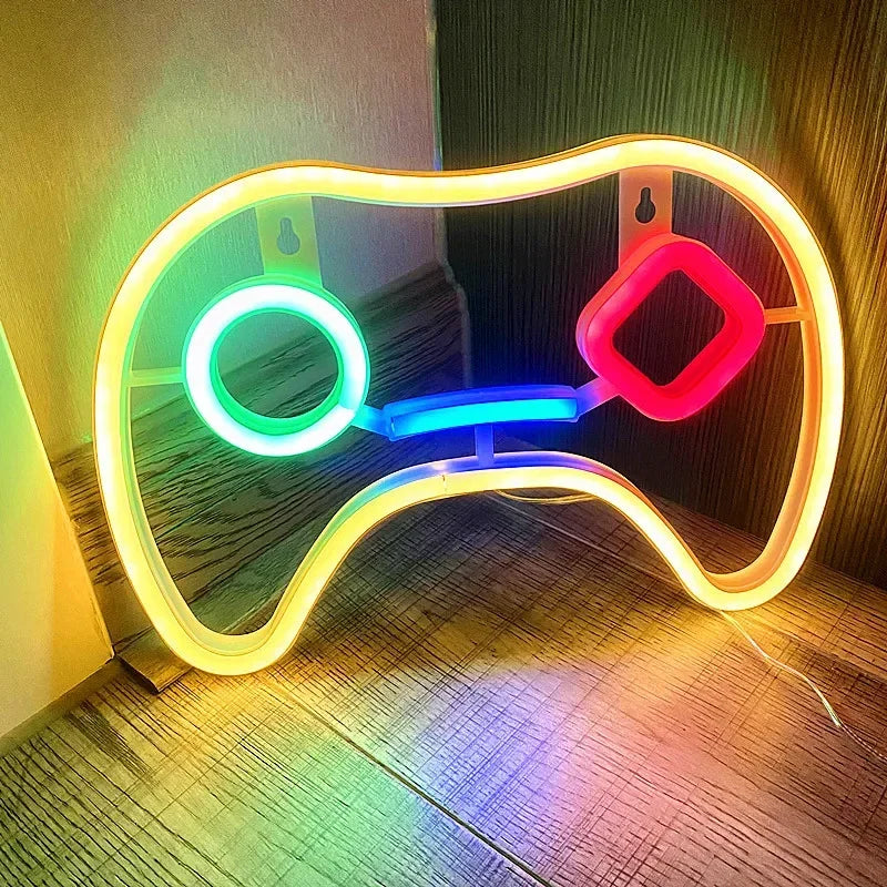 Néon murale de chambre Gaming