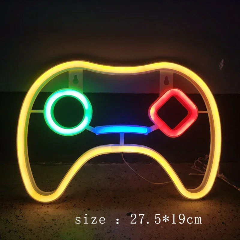 Néon murale de chambre Gaming