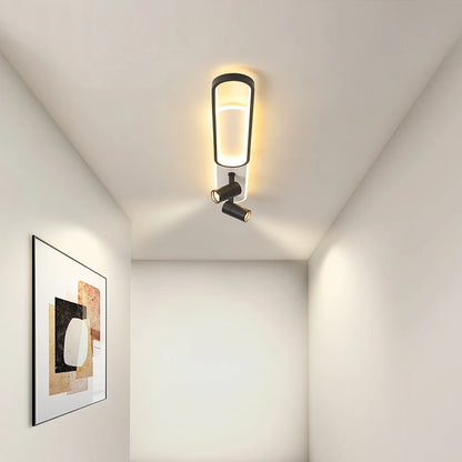 Plafonnier LED Moderne – Élégance Dorée avec Télécommande