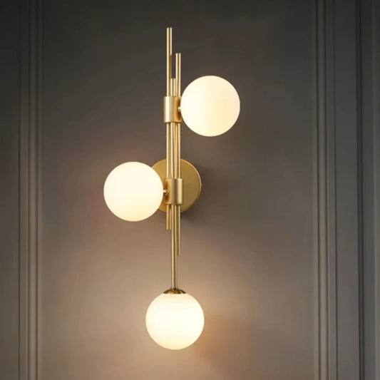 Applique murale Led boule de verre au design moderne