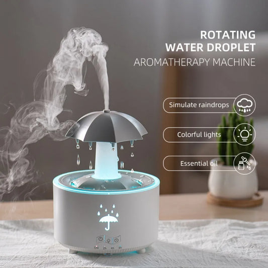 Humidificateur d'air à goutte d'eau avec parapluie rotatif