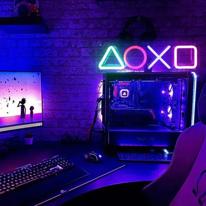 Néon murale de chambre Gaming
